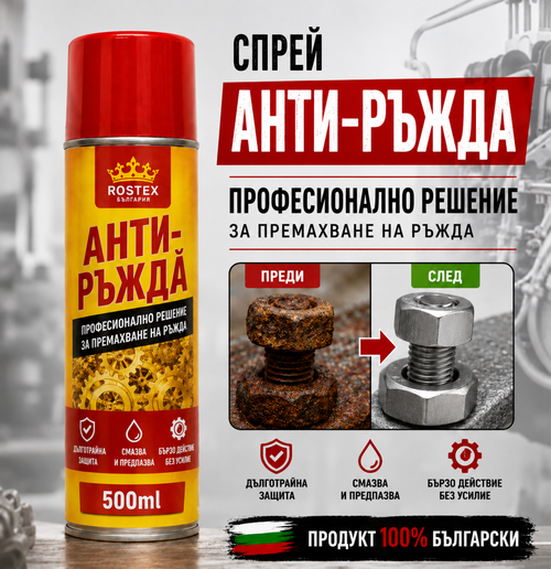Спрей срещу ръжда за метали